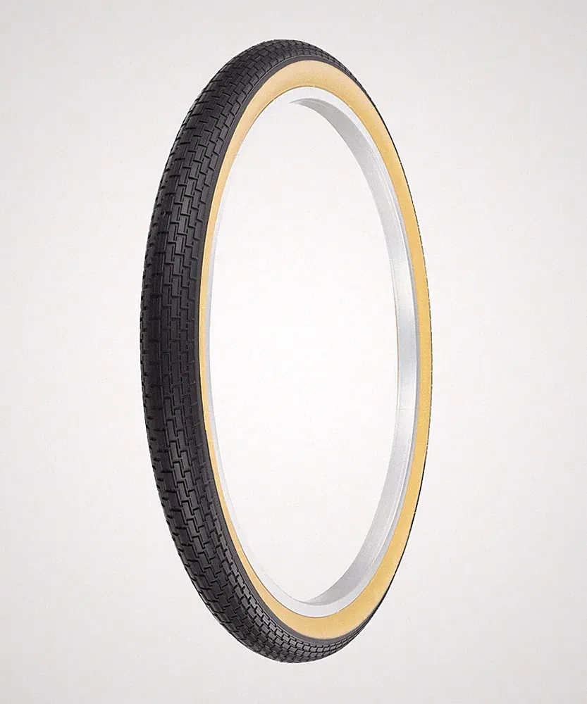 PRO+ BICYCLE TIRE 26 X 2.125 BLACK GUM WALL G-5009 BRICK SEMI-SLICK TREAD